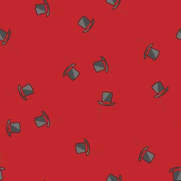 Seamless pattern funny photo booth prop cartoon vector Stockillustratie