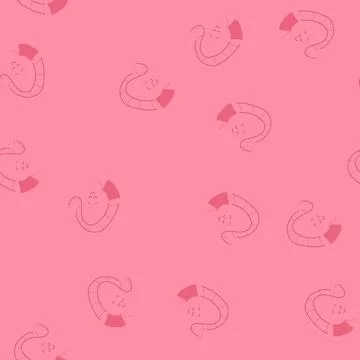 Seamless pattern funny worm cartoon cartoon vector Stock Illustration