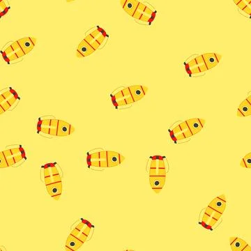 Seamless pattern future rocket toy cartoon vector Stock Illustration