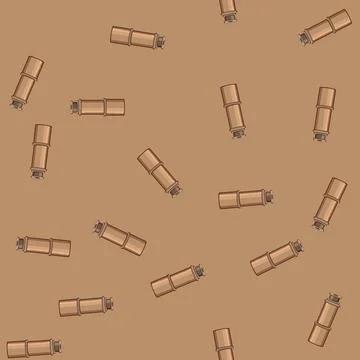 Seamless pattern future spyglass search cartoon vector Stock Illustration
