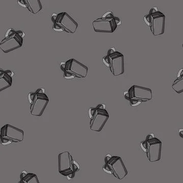 Seamless pattern future vr glasses cartoon vector 스톡 일러스트