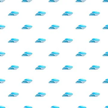 Seamless pattern with a futuristic blue sci fi structure Stock Illustration