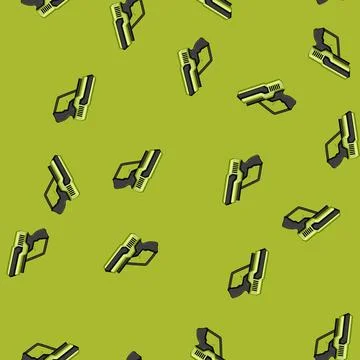 Seamless pattern Futuristic laser blaster toy for video game Illustrazione stock