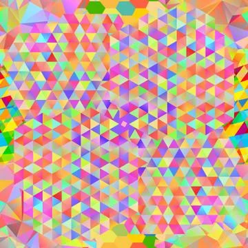 Seamless pattern with gainbow colored glitch styled bright messy shapes イラスト素材