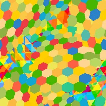 Seamless pattern with gainbow colored glitch styled bright messy shapes Stockillustratie