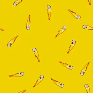 Seamless pattern galaxy meteor cartoon vector 스톡 일러스트