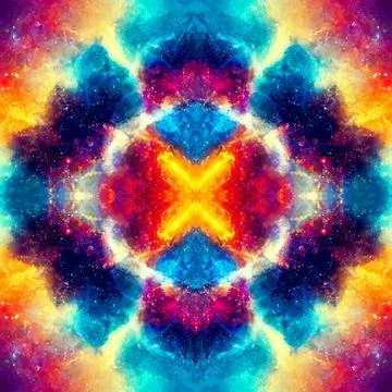 Seamless pattern of galaxy nebula space for background Stock Illustration