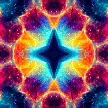 Seamless pattern of galaxy nebula space for background Stock Illustration