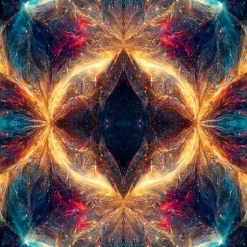 Seamless pattern of galaxy nebula space for background Stock Illustration