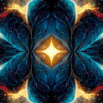 Seamless pattern of galaxy nebula space for background Stock Illustration