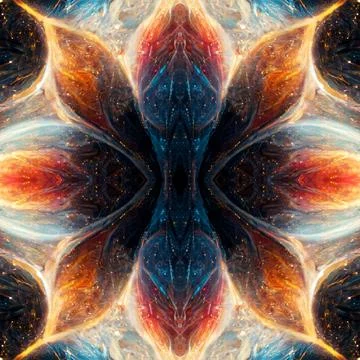 Seamless pattern of galaxy nebula space for background 스톡 일러스트