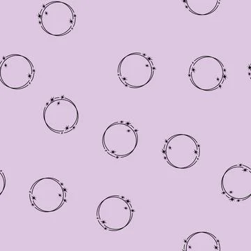 Seamless pattern galaxy starry frame cartoon vector Illustrazione stock