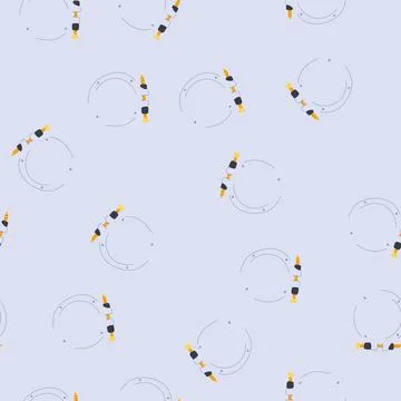 Seamless pattern galvanized pipe clamp cartoon vector Stock Illustration