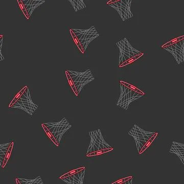 Seamless pattern game basketball hoop cartoon vector Stock Illustration