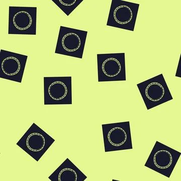Seamless pattern game hud round frame cartoon vector 스톡 일러스트