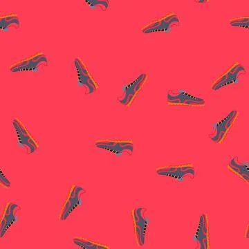 Seamless pattern game soccer boots cartoon vector 스톡 일러스트