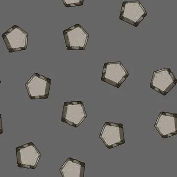 Seamless pattern game stone button cartoon vector Stock Illustration