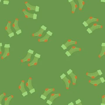 Seamless pattern game toddler socks cartoon vector Stock Illustration