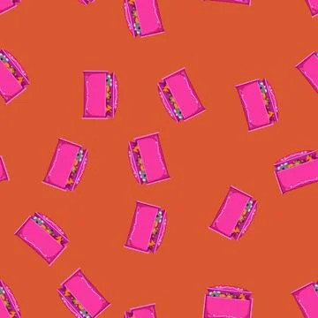 Seamless pattern game toy box cartoon vector イラスト素材