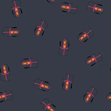 Seamless pattern gaming game mouse cartoon vector Stock Illustration