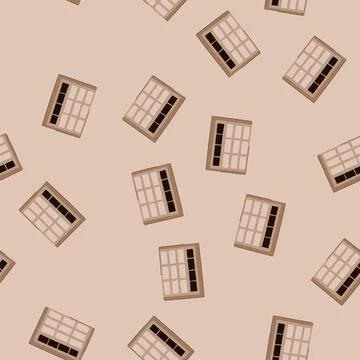 Seamless pattern garage door flat vector design Illustrazione stock