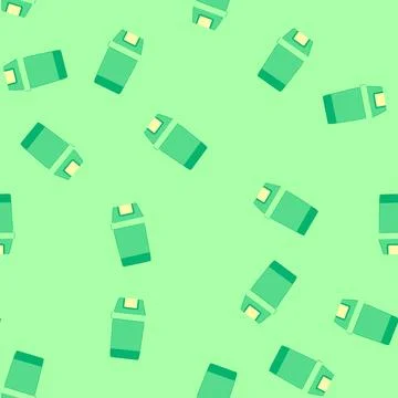 Seamless pattern garbage trash bin cartoon vector Stock Illustration