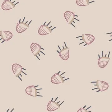 Seamless pattern garden deck chair cartoon vector Stockillustratie