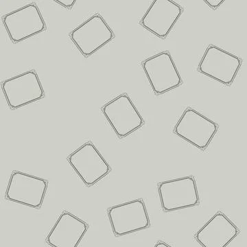 Seamless pattern garden floral frame cartoon vector Stock Illustration