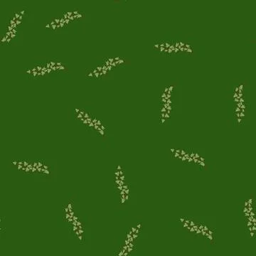 Seamless pattern garden green ivy cartoon vector Stock Illustration
