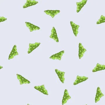 Seamless pattern garden hedge blooming with small white flowers Stock Illustration
