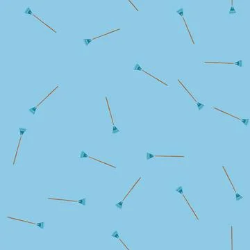 Seamless pattern garden rake cartoon vector Illustrazione stock