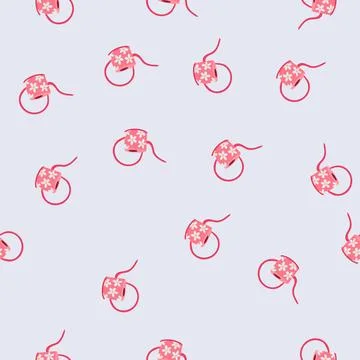 Seamless pattern garden watering can cartoon vector Stock Illustration