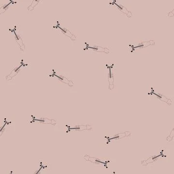 Seamless pattern garment mannequin tailor cartoon vector Stock Illustration
