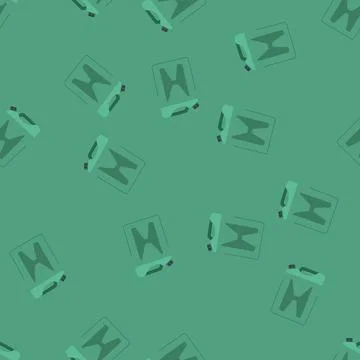 Seamless pattern gas fuel can cartoon vector Stock Illustration