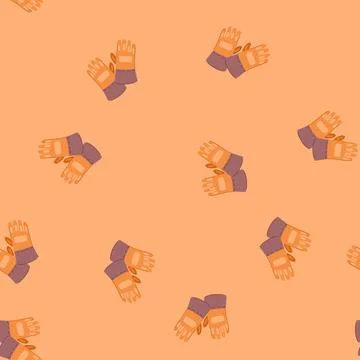 Seamless pattern gas gloves welding cartoon vector イラスト素材