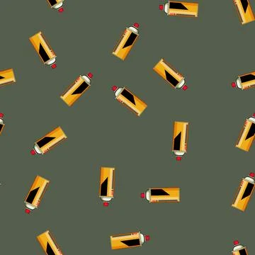 Seamless pattern gas stove fuel cartoon vector Stock Illustration