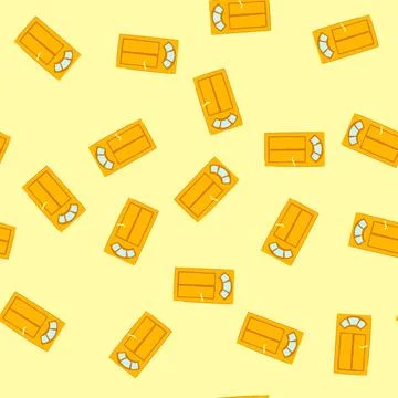 Seamless pattern gateway door house entrance cartoon vector Stock Illustration