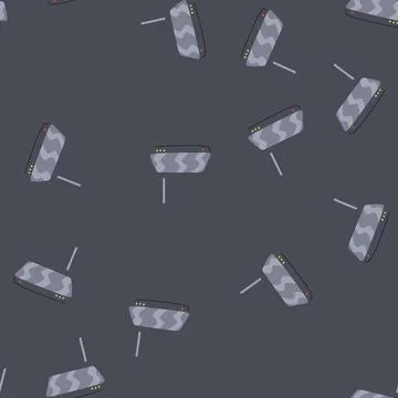 Seamless pattern gateway router cartoon vector イラスト素材