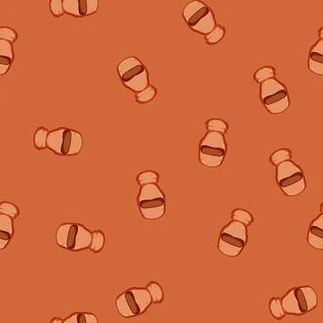 Seamless pattern gear ski mask cartoon vector 스톡 일러스트