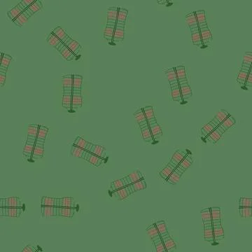 Seamless pattern gear vest heated cartoon vector Stockillustratie