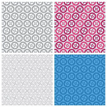 Seamless pattern of gears Stock Illustration