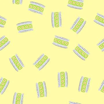 Seamless pattern gemstone bracelet churi indian cartoon vector Stock Illustration