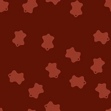 Seamless pattern genuine leather product quality label on white Illustrazione stock
