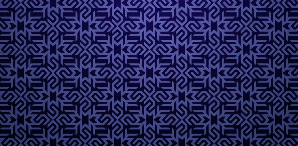 Seamless Pattern geomatric shape dark blue Stock Illustration