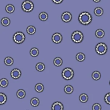 Seamless pattern with geometric aboriginal ornament. Ethnic tribal rounded color Stock Illustration