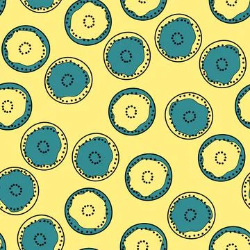 Seamless pattern with geometric aboriginal ornament. Ethnic tribal rounded color Stock Illustration