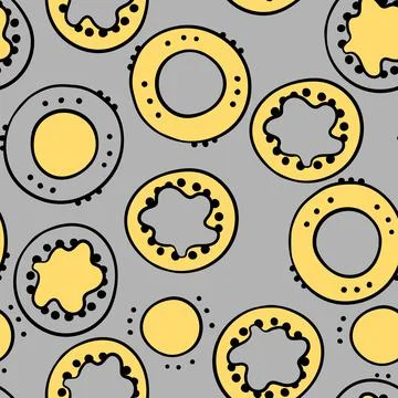 Seamless pattern with geometric aboriginal ornament. Ethnic tribal rounded color Illustrazione stock