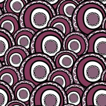 Seamless pattern with geometric aboriginal ornament. Ethnic tribal rounded color Illustrazione stock
