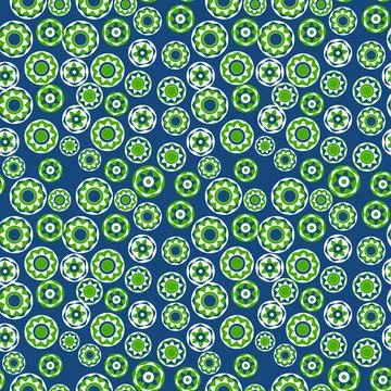 Seamless pattern with geometric aboriginal ornament. Ethnic tribal rounded color Stock Illustration