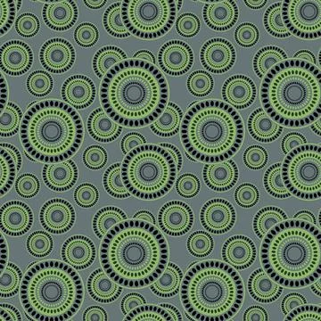 Seamless pattern with geometric aboriginal ornament. Ethnic tribal rounded color Stock Illustration
